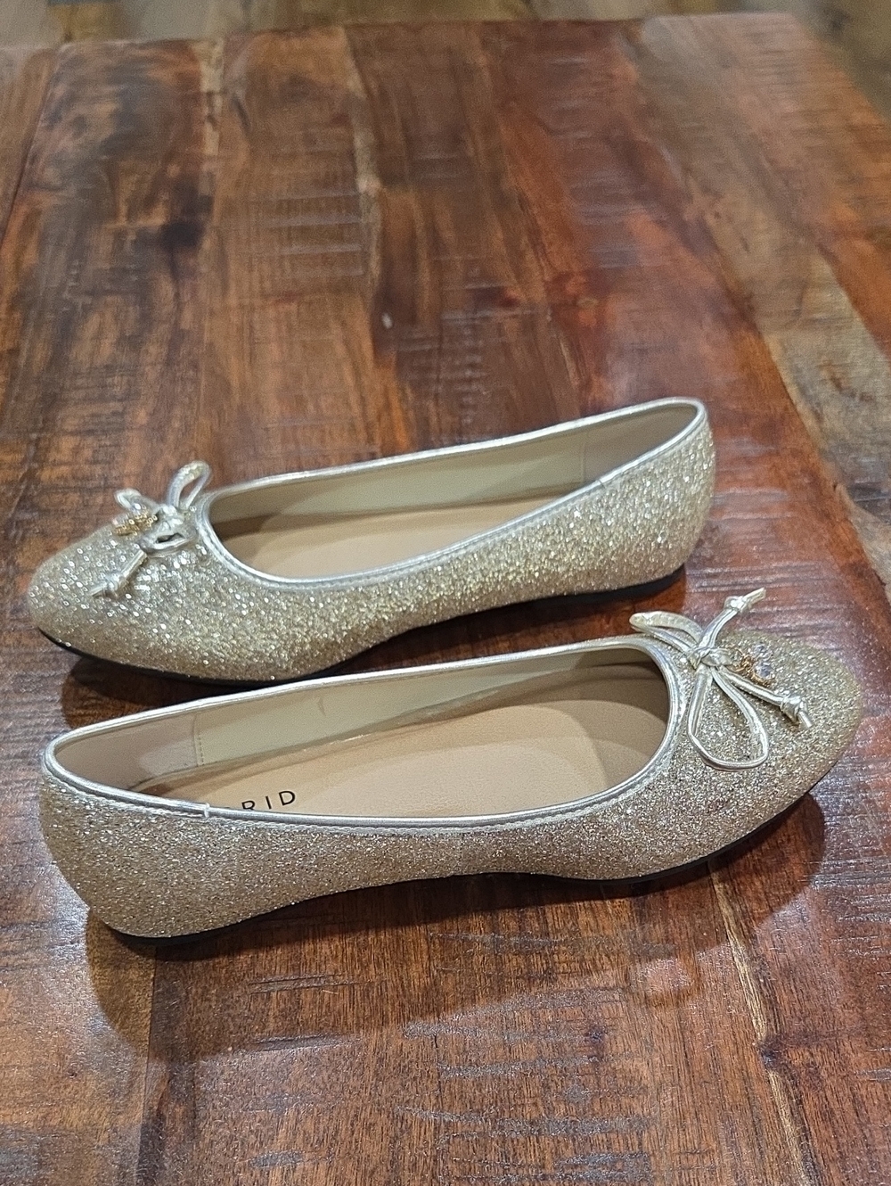 Torrid Gold Glitter Flats - Picture 6 of 8